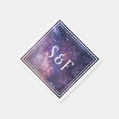 Serviette En Papier Papier Mariage Galaxy de l'univers spatial (Coin)