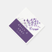 Serviette En Papier Papier Mariage lavande Napkin (Coin)
