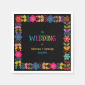 Serviette En Papier Papier mariage mexicain moderne (Devant)