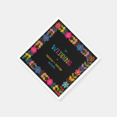 Serviette En Papier Papier mariage mexicain moderne (Coin)