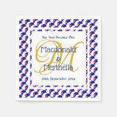 Serviette En Papier Papier Mariage Monogramme Personnalisé AUSTRALIE (Devant)