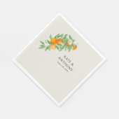 Serviette En Papier Papier Mariage Orange Blossom Citrus (Coin)
