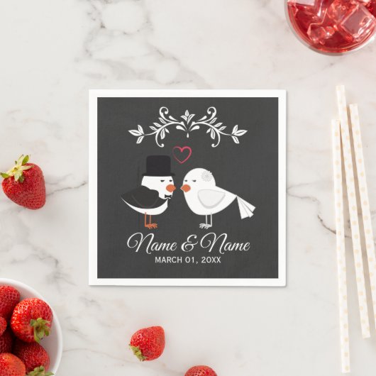 Serviette En Papier Papier Mariage personnalisé Napkin (En situation)