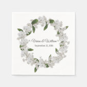 Serviette En Papier Papier Mariage pour bébé de la couronne de souffle (Devant)