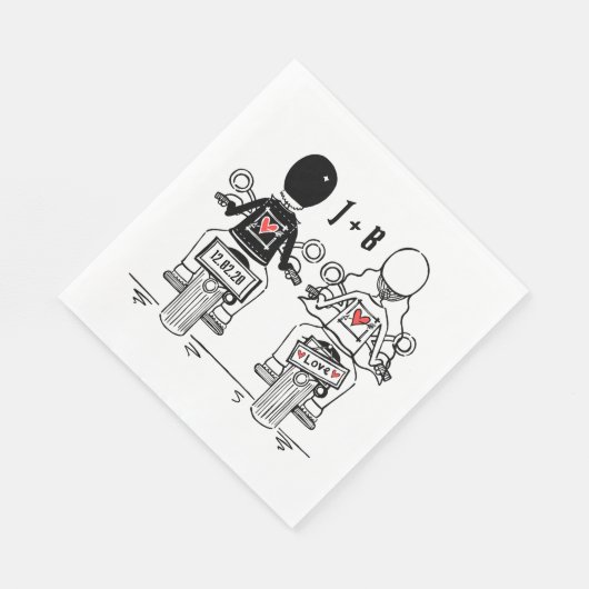 Serviette En Papier Papier Mariage pour moto moto à moto personnalisé (Coin)