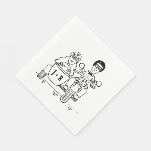 Serviette En Papier Papier Mariage pour moto moto à moto personnalisé (Coin)