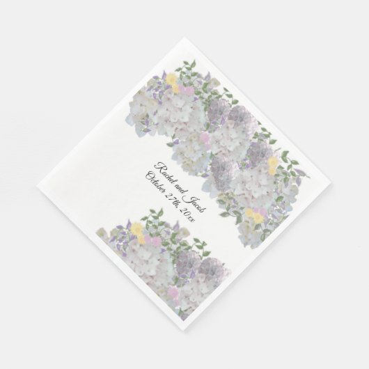 Serviette En Papier Papier Mariage Romantique Rustique (Coin)