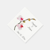 Serviette En Papier Papier Mariage rose orchidée (Coin)