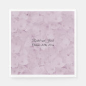 Serviette En Papier Papier Mariage rose pâle Hydrangea (Devant)