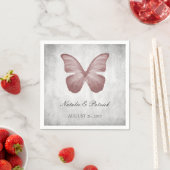 Serviette En Papier Papier Mariage rose Papier (En situation)