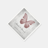 Serviette En Papier Papier Mariage rose Papier (Coin)