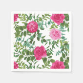 Serviette En Papier Papier Mariage rose vif (Devant)