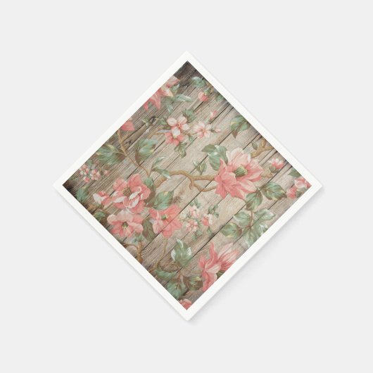 Serviette En Papier Papier Mariage Rustique Spring Blossoms (Coin)