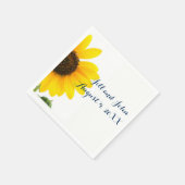 Serviette En Papier Papier Mariage Sunny Sunflower (Coin)
