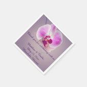 Serviette En Papier Papier Mariage violet orchidée (Coin)
