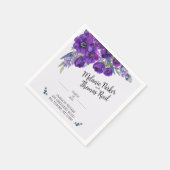 Serviette En Papier Papier Mariage violet Poppy (Coin)