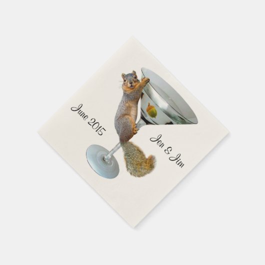 Serviette En Papier Papier Martini écureuil (Coin)