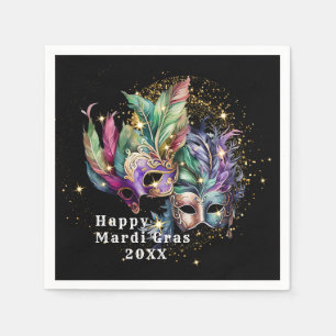 Serviette En Papier Papier Mascaré Mardi Gras