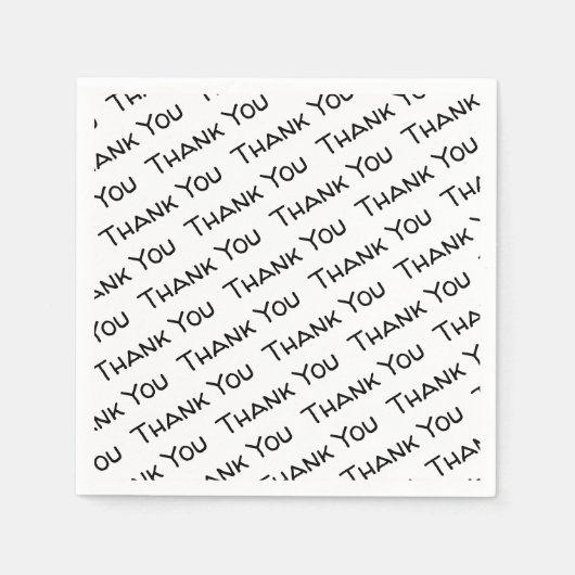 Serviette En Papier Papier Merci (Devant)