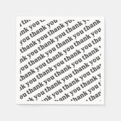 Serviette En Papier Papier Merci (Devant)