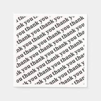 Serviette En Papier Papier Merci