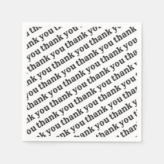 Serviette En Papier Papier Merci (Devant)