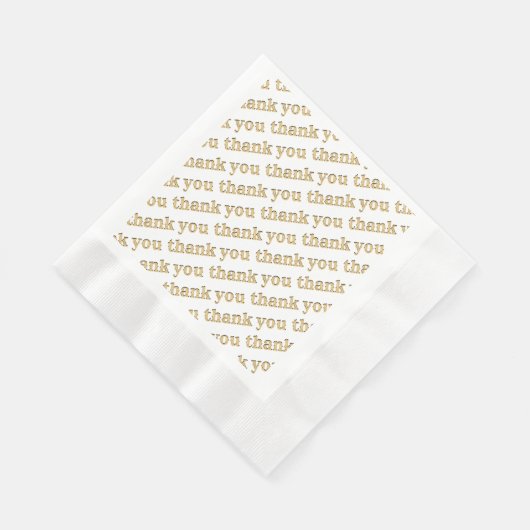 Serviette En Papier Papier Merci Napkins Or (Coin)