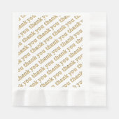 Serviette En Papier Papier Merci Napkins Or (Devant)