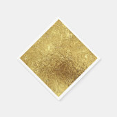 Serviette En Papier Papier métallique or (Coin)