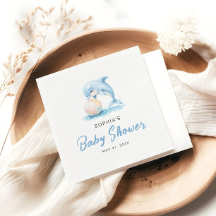 Serviette En Papier Papier minimaliste de la partie de Baby shower dau