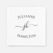 Serviette En Papier Papier Modèle du logo de l'entreprise (Devant)