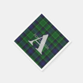 Serviette En Papier Papier Monogramme Abercrombie Clan Plaid (Coin)