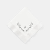 Serviette En Papier Papier monogramme Napkin (Coin)