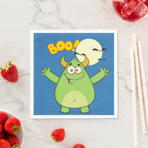 Serviette En Papier Papier Monster Boo