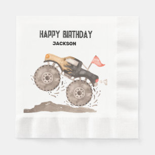 Serviette En Papier Papier Monster Truck