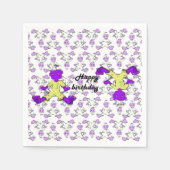 Serviette En Papier Papier monstre Napkin (Devant)