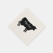Serviette En Papier Papier Moo Cow Barnyard Party (Coin)