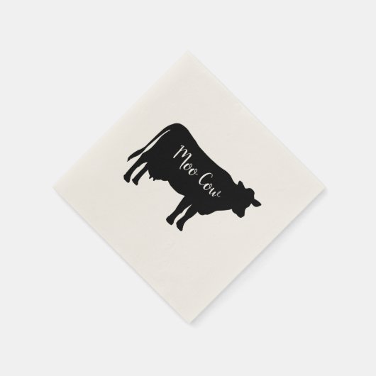 Serviette En Papier Papier Moo Cow Barnyard Party (Coin)