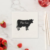 Serviette En Papier Papier Moo Cow Barnyard Party (En situation)