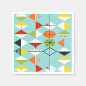 Serviette En Papier Papier Motif Arlequin Retro (Devant)