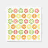 Serviette En Papier Papier Motif Citrus (Devant)