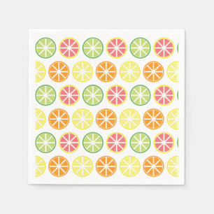 Serviette En Papier Papier Motif Citrus