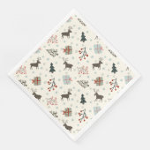 Serviette En Papier Papier motif de Noël (Coin)
