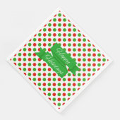 Serviette En Papier Papier Motif de Noël grand Polka (Coin)
