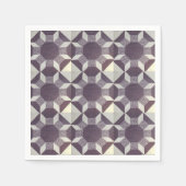 Serviette En Papier Papier - Motif de surface composée violette (Devant)