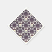 Serviette En Papier Papier - Motif de surface composée violette (Coin)