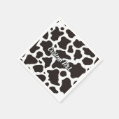 Serviette En Papier Papier Motif de vache (Coin)