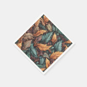 Serviette En Papier Papier Motif feuille (Coin)