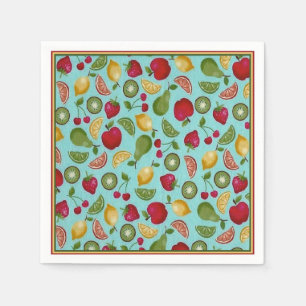 Serviette En Papier Papier Motif Fruit Fun