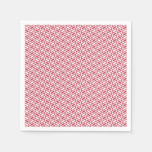 Serviette En Papier Papier Motif géométrique rose moderne
